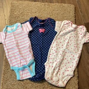 Bundle of baby girl one pieces 3M